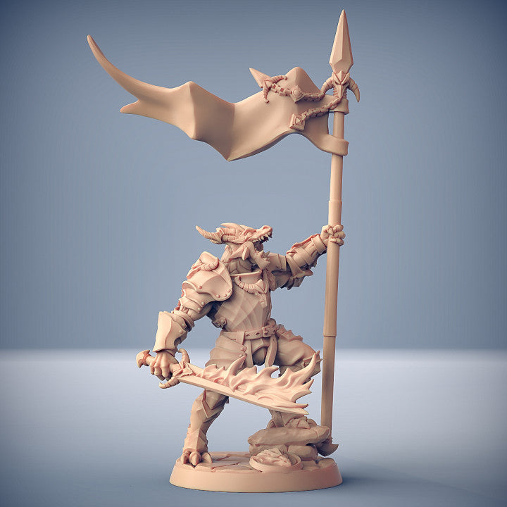 Modular Dragonguard | 28mm - 75mm Scale Resin Minis | DnD | Artisan Guild Dragonborn