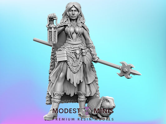 Druid 2 Dungeon Pinups - 28mm 32mm Scale DnD Miniature | RN Estudio