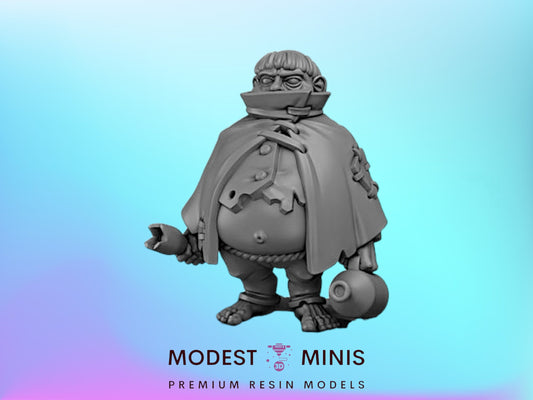 Short Drunk Guy | 28mm - 75mm Scale | DnD Frostgrave Mini | Vae Victis Fantasy