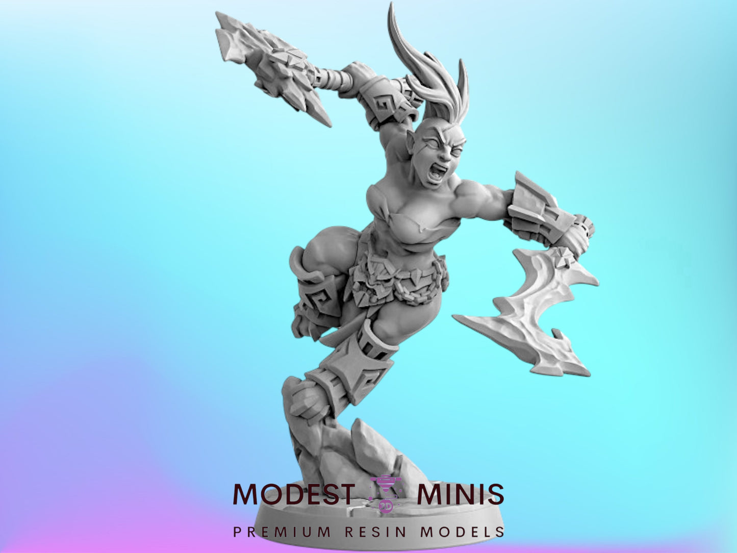 Dumlok Dwarf D | 28mm - 75mm Scale Resin Minis | DnD | Artisan Guild