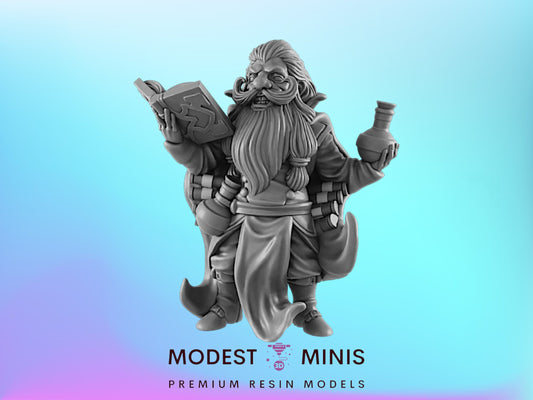 Sorcerer Dwarf Male | 25mm - 75mm Scale | DnD | EC3D Fantasy Mini | Everyday Heroes