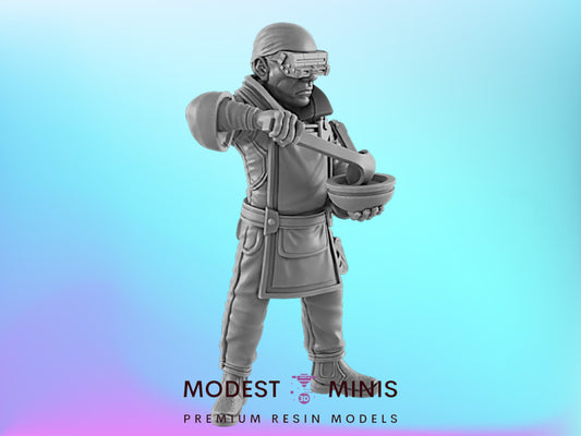 El Chefe | 25mm - 75mm Scale | DnD | EC3D Cyberpunk Mini | Ghost City