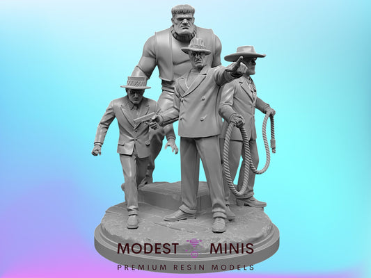 Silver Age Enforcers | 32mm - 40mm Mini | Crisis Protocol Proxy | Superhero | C27