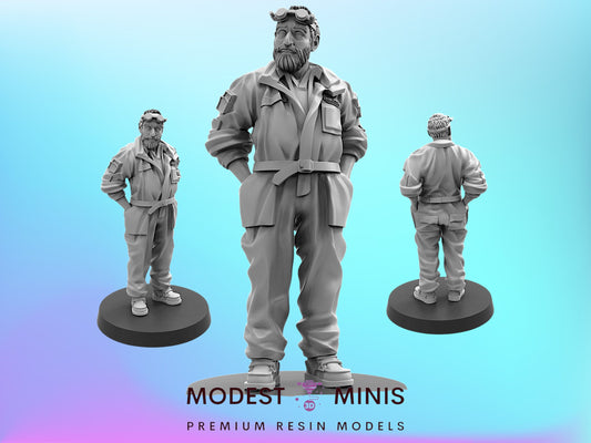 Space Crew Engineer | 28mm+ Scale Aliens Miniature | Sci fi | Papsikels