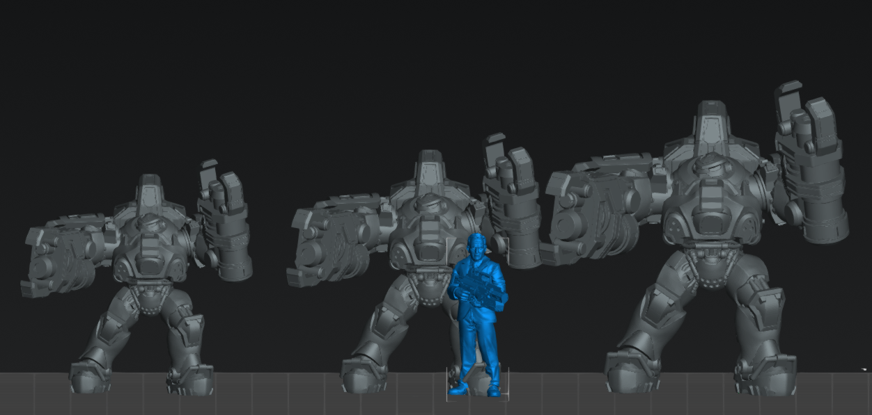 Human Power Suit Combat Engineers - 32mm Scale Sci Fi Starcraft | Papsikels