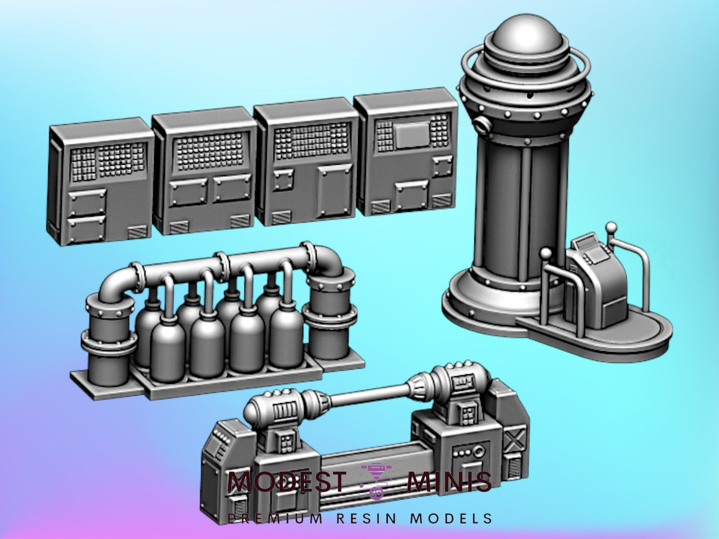 Engineering Set - 28mm - 75mm Scale | Sci Fi | Star Trek Mini