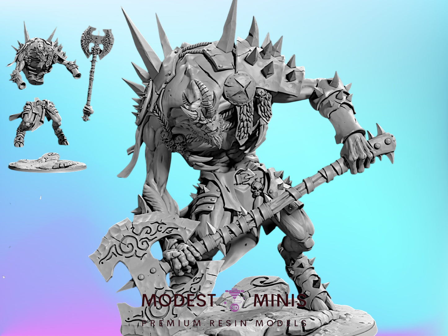 Hobabish Giant | 28mm - 75mm Scale Resin Minis | DnD | Frostgrave Artisan Guild Rise of the Beastmen