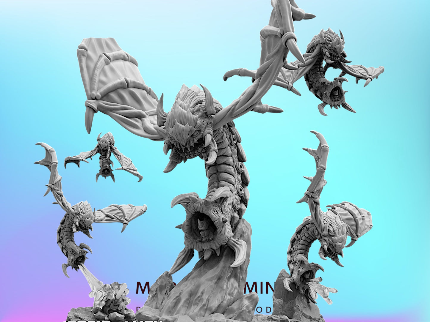 Insectoid Alien Evolved Screamers - 32mm Scale Sci Fi Starcraft Proxy | Papsikels