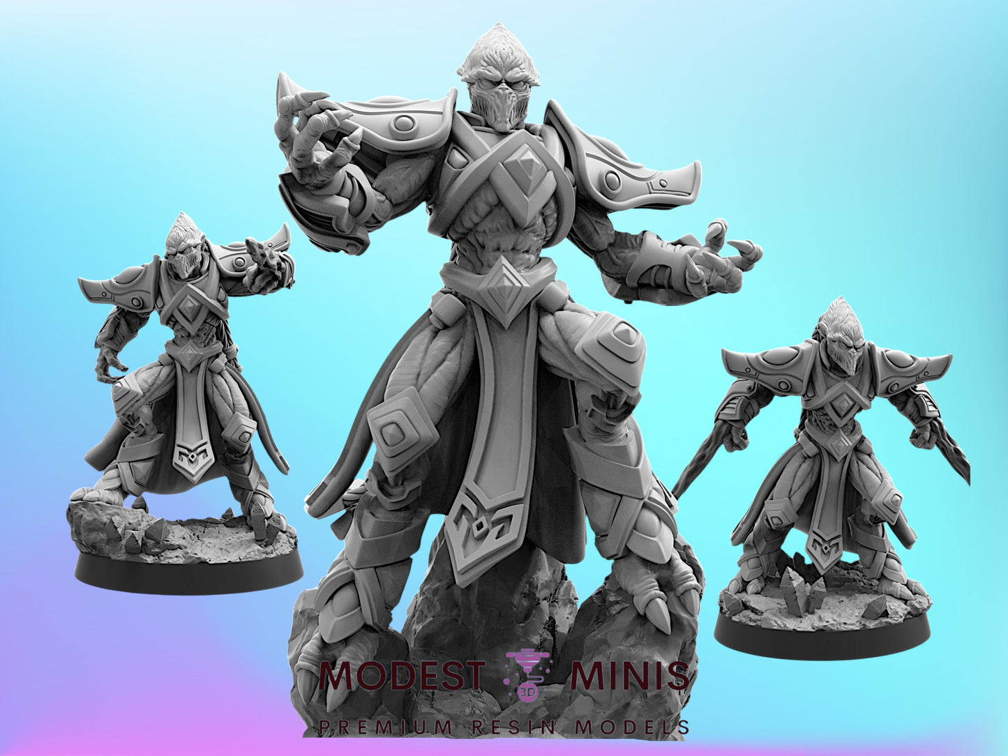 Sapient Humanoid High Executors - 32mm Scale Sci Fi Starcraft | Papsikels