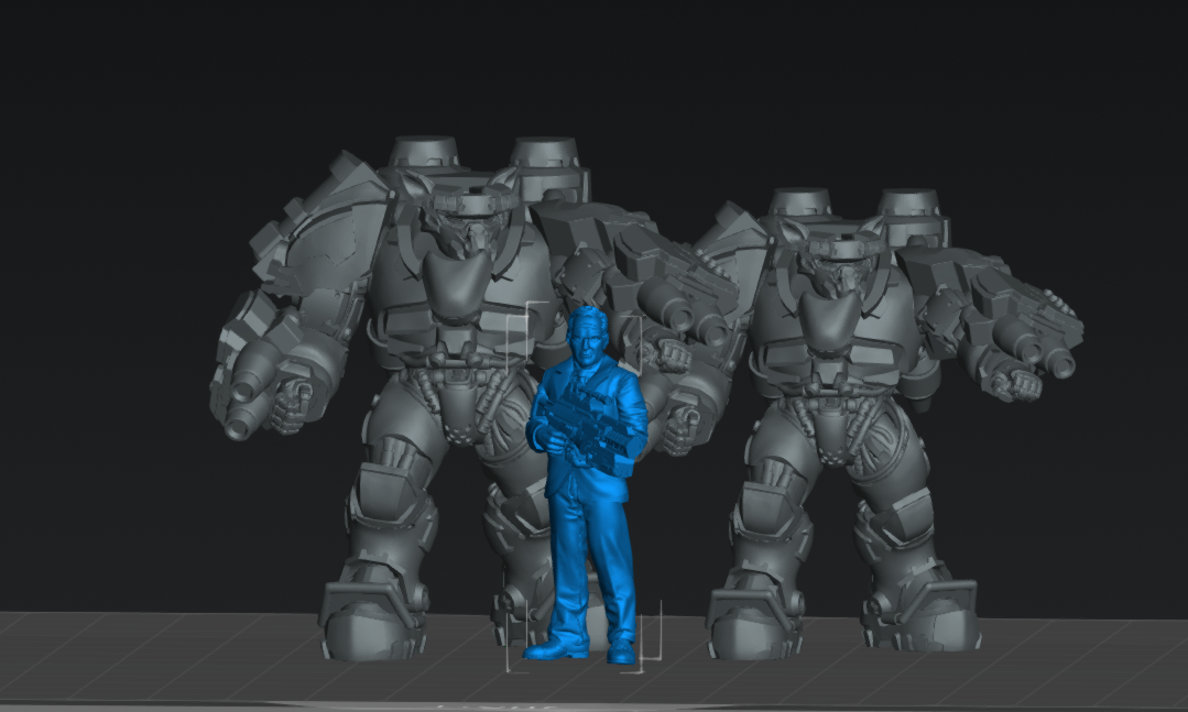 Heavy Fire Batter Support Units | 28mm+ Scale Miniature | Sci fi | Papsikels