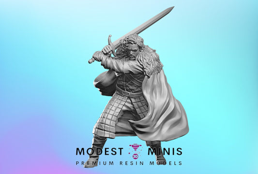 Survivor Jorlan Frost | 28mm - 100mm Scale Resin Mini | Zombicide | Vaultz GoT