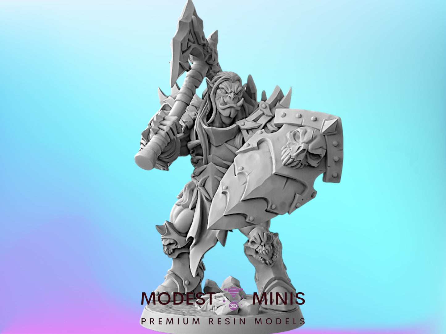 Frostmetal C Orc | 28mm - 75mm Scale Resin Minis | DnD | Artisan Guild (Copy)