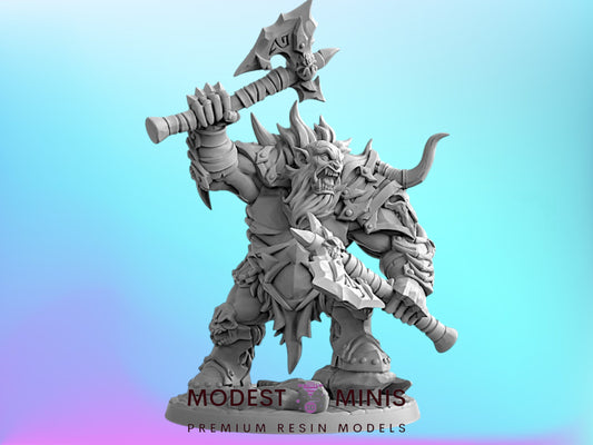 Frostmetal E Ogre | 28mm - 75mm Scale Resin Minis | DnD | Artisan Guild