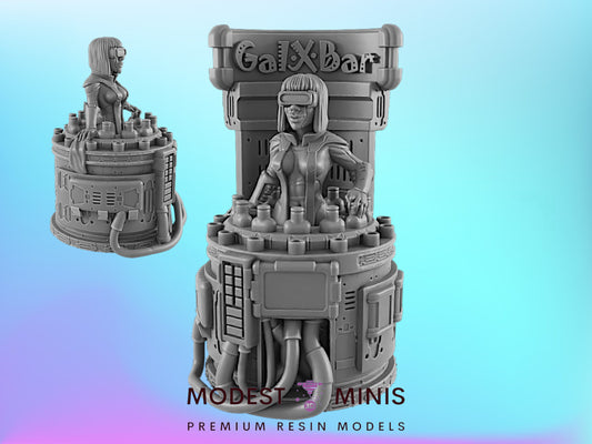 Gal Bar | 25mm - 75mm Scale | DnD | EC3D Cyberpunk Mini | Ghost City