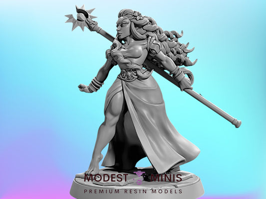 Pinup Genevieve | 28mm - 75mm Scale Resin Minis | DnD | Frostgrave Artisan Guild Vanguard