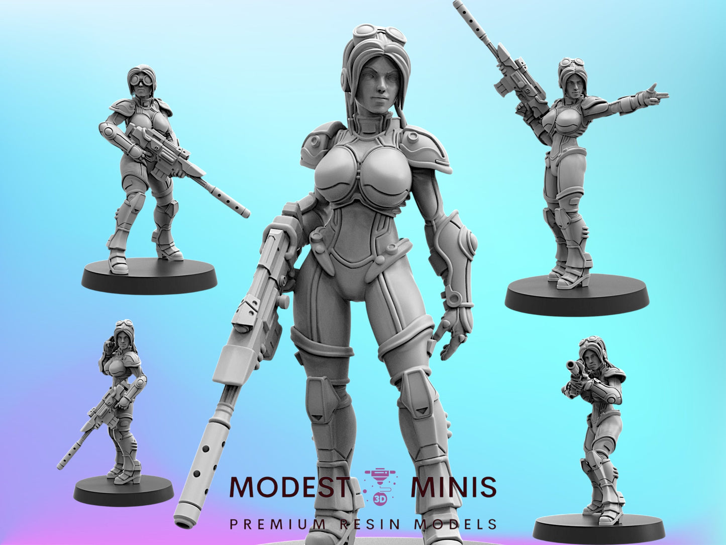 Covert Operative Agent Avon Davila - 32mm Scale Sci Fi Starcraft | Papsikels