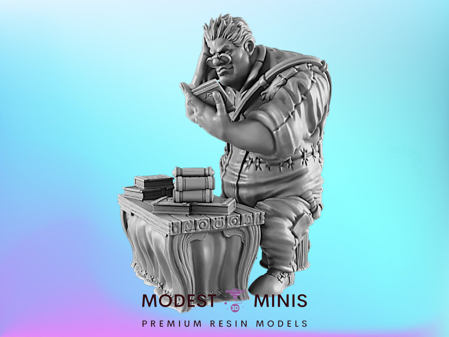 Giant Scholar  | 25mm - 75mm Scale | DnD | EC3D Fantasy Mini | Everyday Heroes