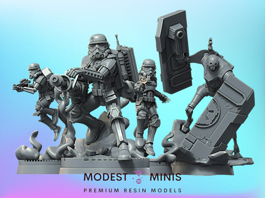 4pc Gladiators Vol1 - 28mm - 40mm Scale | Star Wars Legion Mini | War Bear