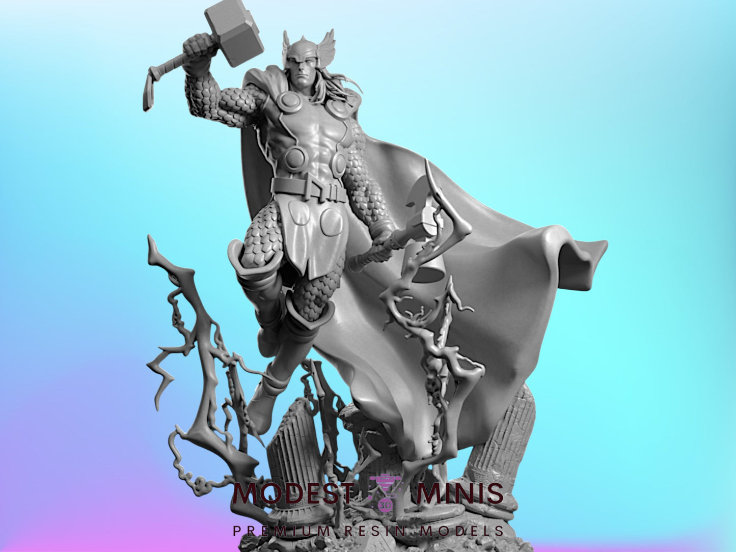 God of Thunder | Thor | Resin Miniature Proxy for Crisis Protocol | Legion
