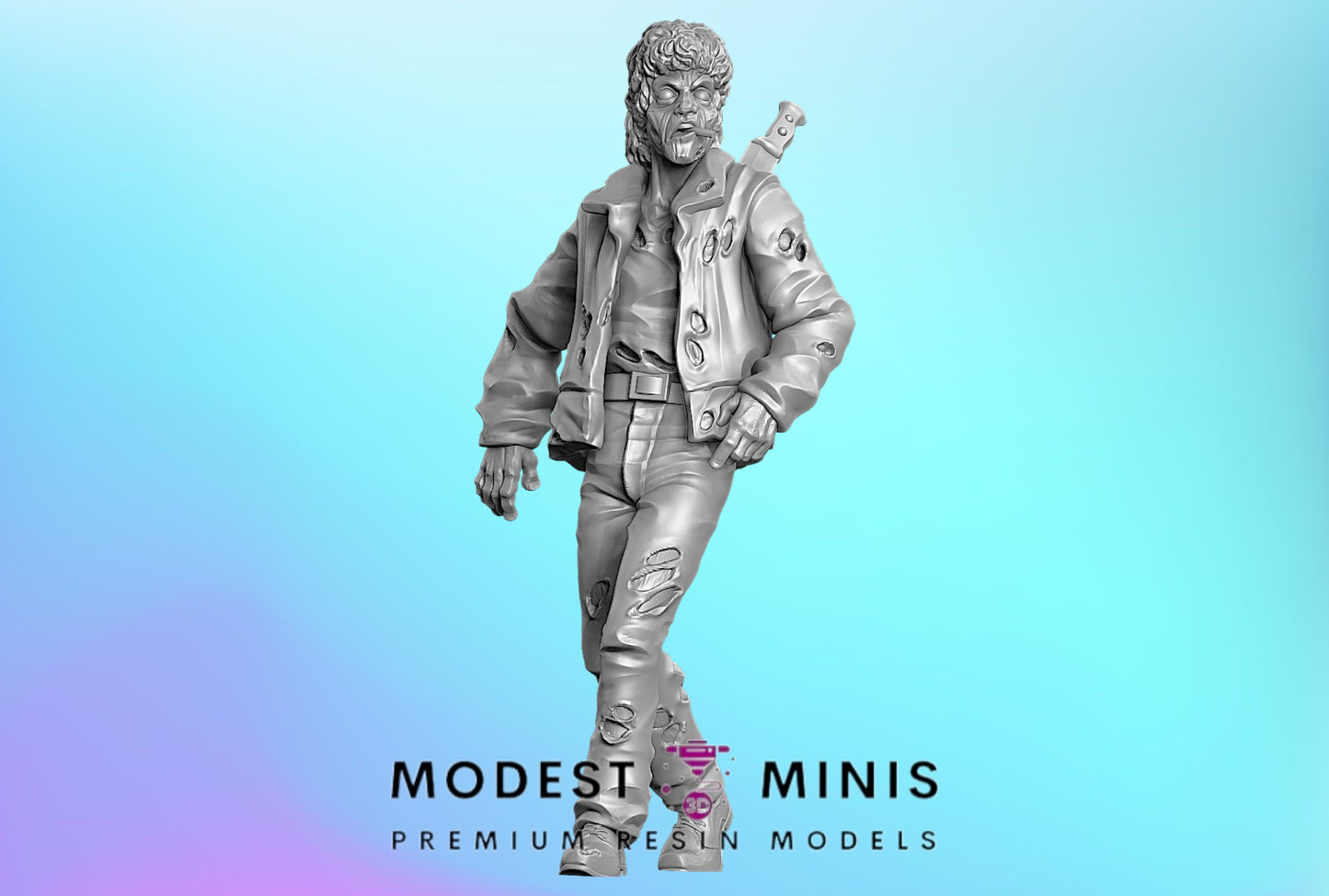 Good Old Days Zombie 3 | 28mm - 100mm Scale Resin Mini | Zombicide | Vaultz