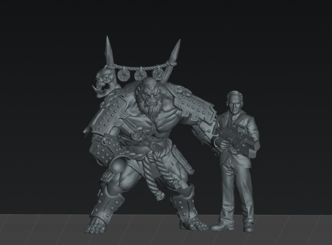 Gorazen | 28mm - 75mm Scale Resin Minis | DnD | Frostgrave Artisan Guild Vanara Monks