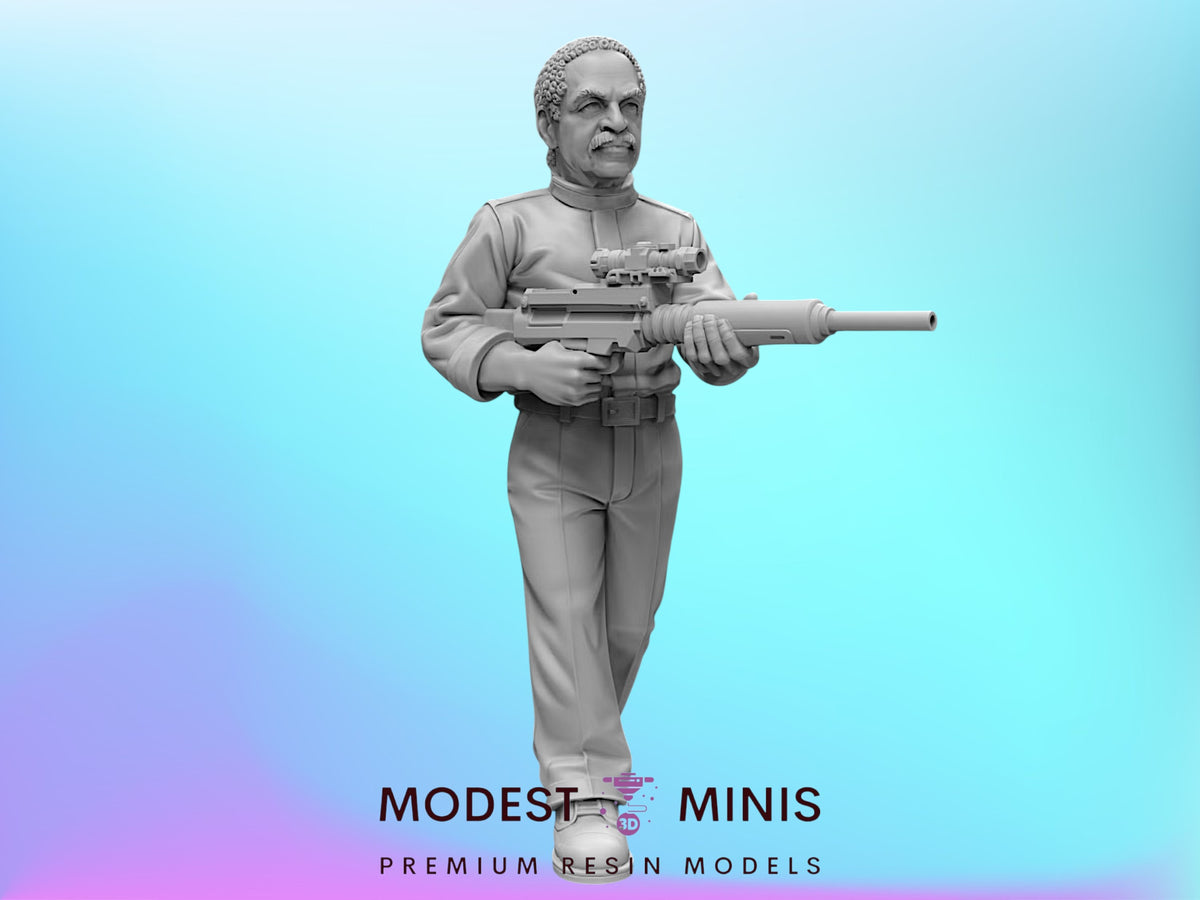 Wandering Spiritual Guide Shepherd - 28mm - 40mm Scale  Black Remnant Firefly Mini