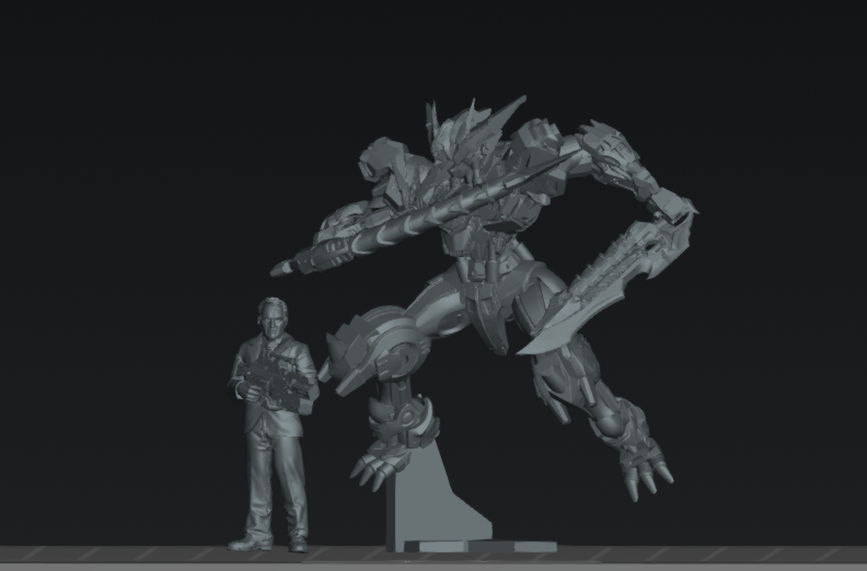 FKMSA Super Advance Battle Droid Papgan G3 - 32mm Scale Cyberpunk Gundam Shadowrun | Papsikels