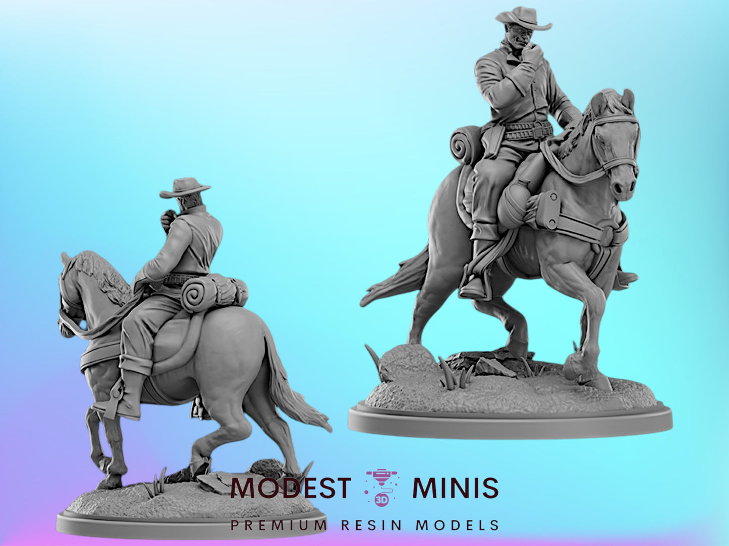 Scarred Gunslinger | Jonah Hex 32mm - 40mm Mini | Crisis Protocol Proxy | Superhero | Hall of Heroes