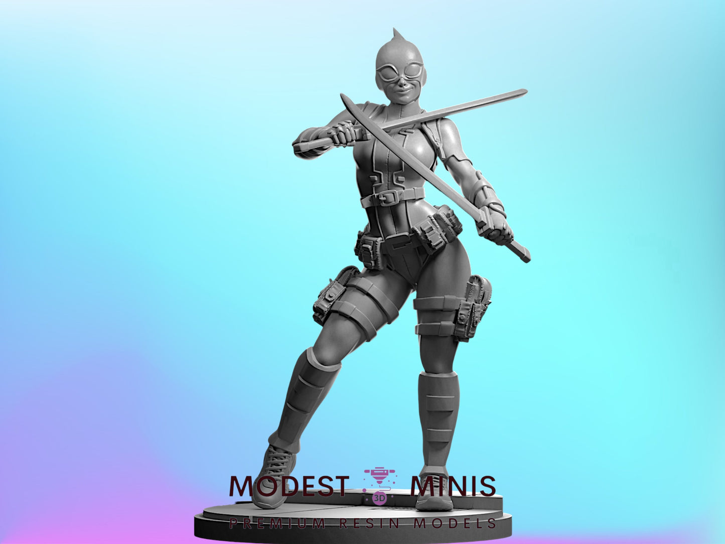 Gwenpoole - 32mm - 40mm Mini | DnD Mini | Superhero | Legion