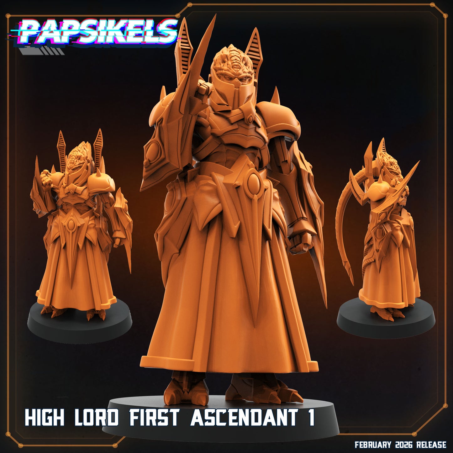 High Lord First Ascendant | 28mm+ Scale Miniature | Sci fi | Papsikels