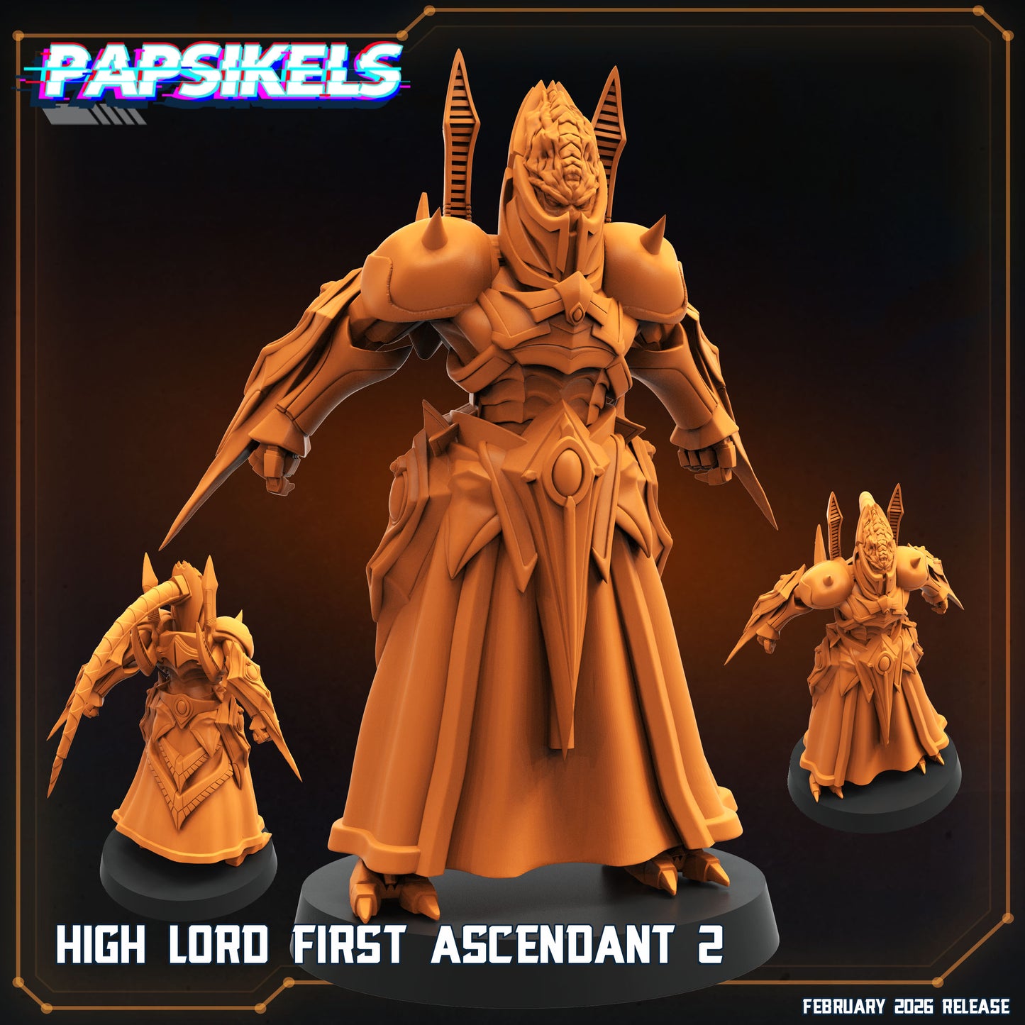 High Lord First Ascendant | 28mm+ Scale Miniature | Sci fi | Papsikels
