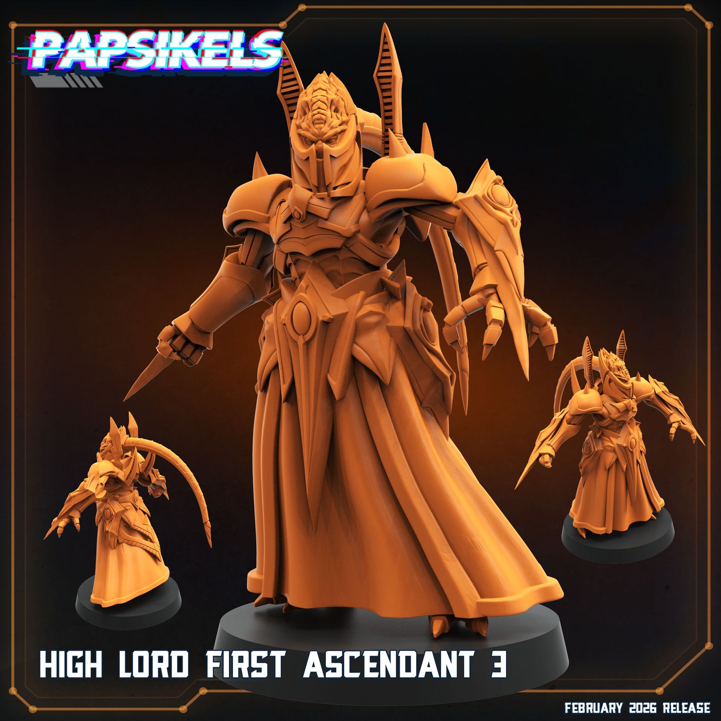 High Lord First Ascendant | 28mm+ Scale Miniature | Sci fi | Papsikels