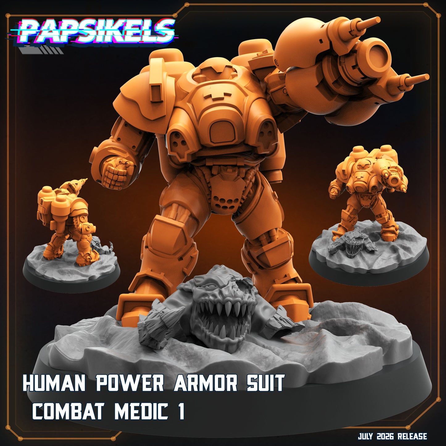 Human Power Suit Combat Medic - 32mm Scale Sci Fi Starcraft | Papsikels