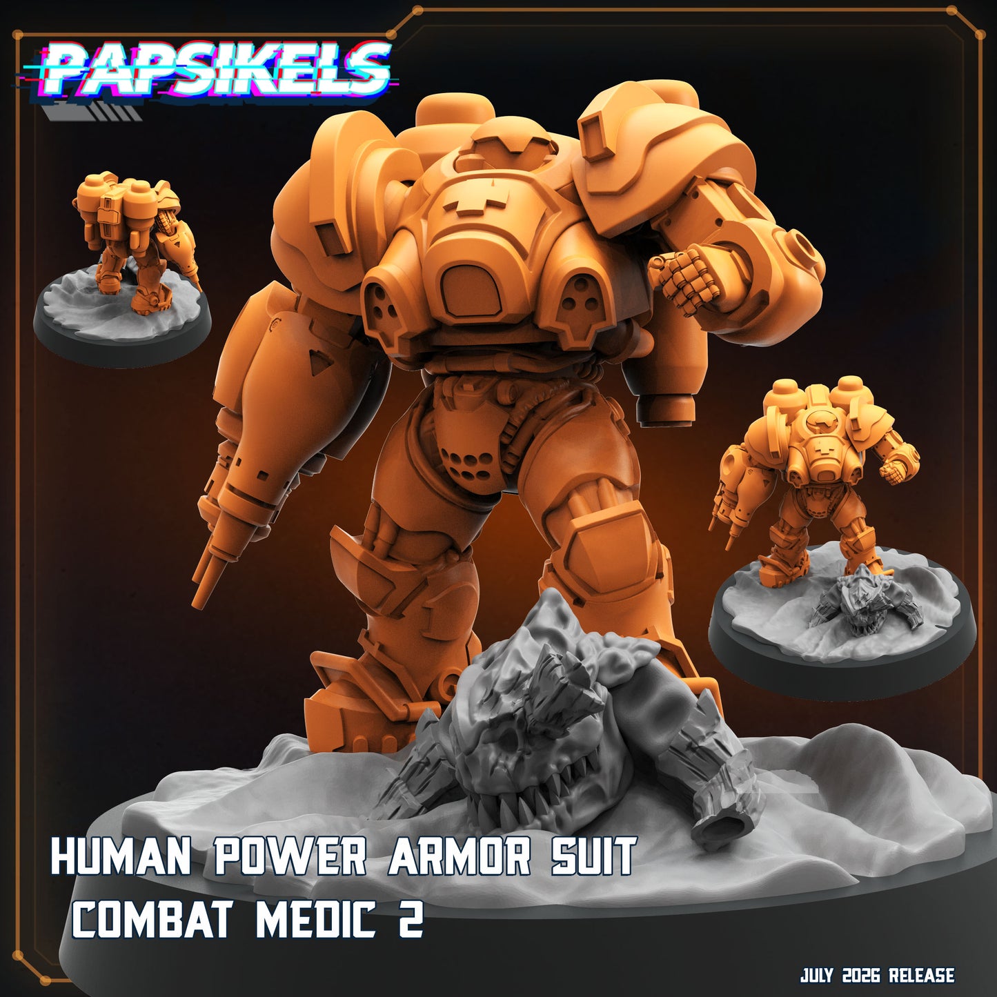 Human Power Suit Combat Medic - 32mm Scale Sci Fi Starcraft | Papsikels
