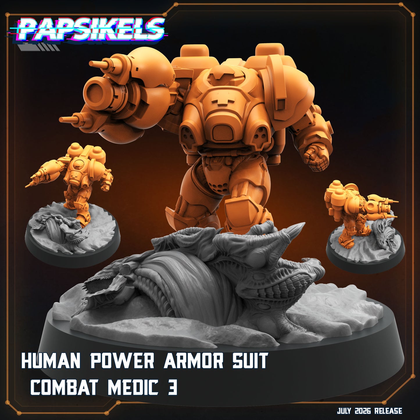 Human Power Suit Combat Medic - 32mm Scale Sci Fi Starcraft | Papsikels