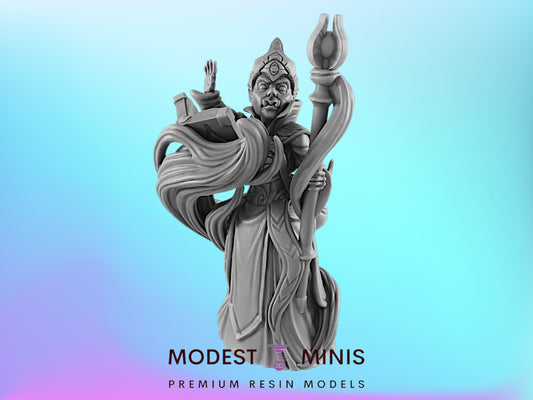 Wizard Halforc Female | 25mm - 75mm Scale | DnD | EC3D Fantasy Mini | Everyday Heroes