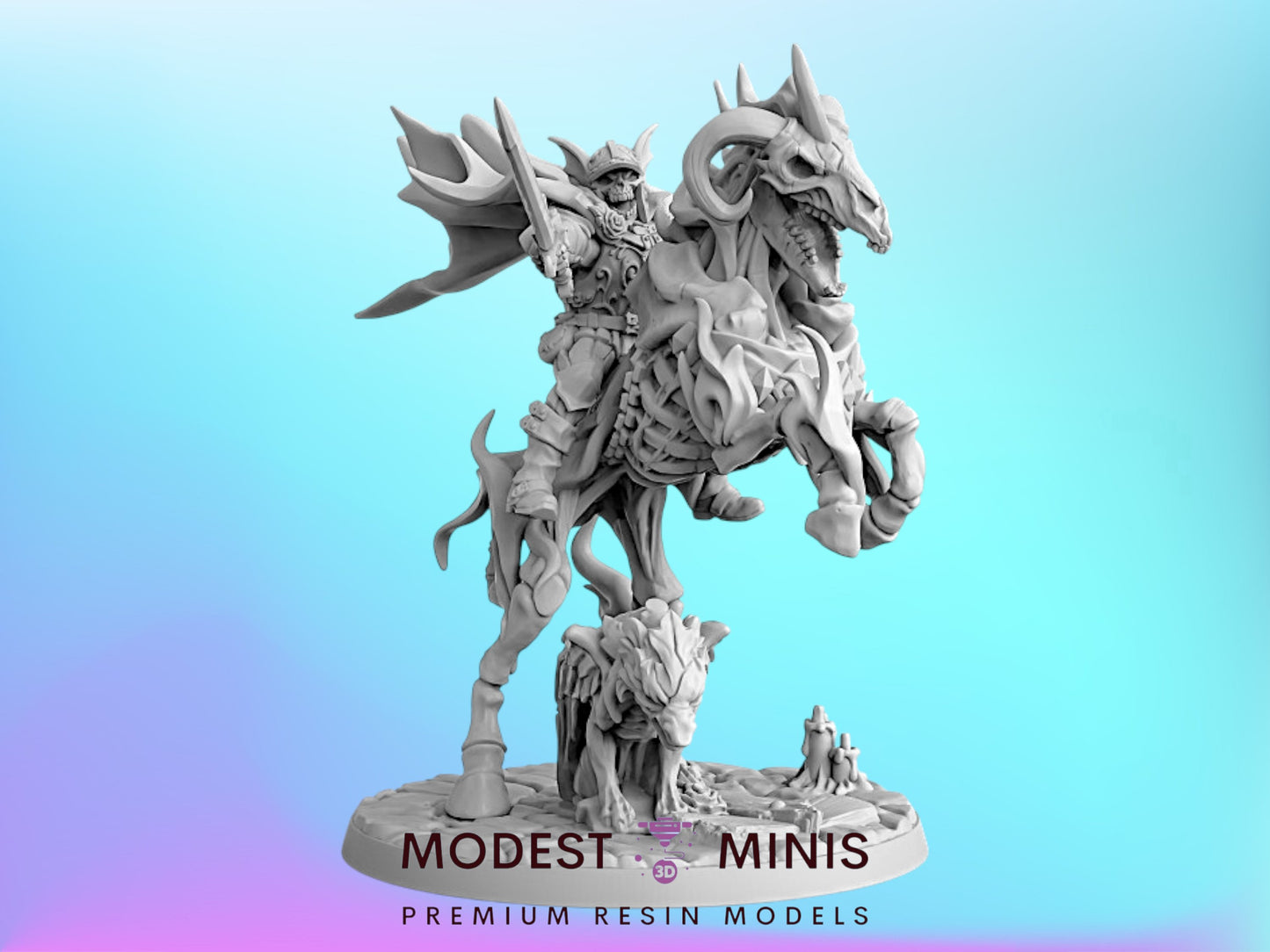 Harguul Skeleton | 28mm - 75mm Scale Resin Minis | DnD | Artisan Guild