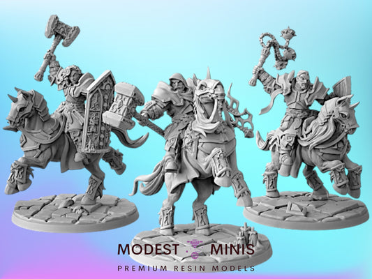 Requiem Heavy Cavalry | 28mm - 75mm Scale Resin Minis | DnD | Artisan Guild