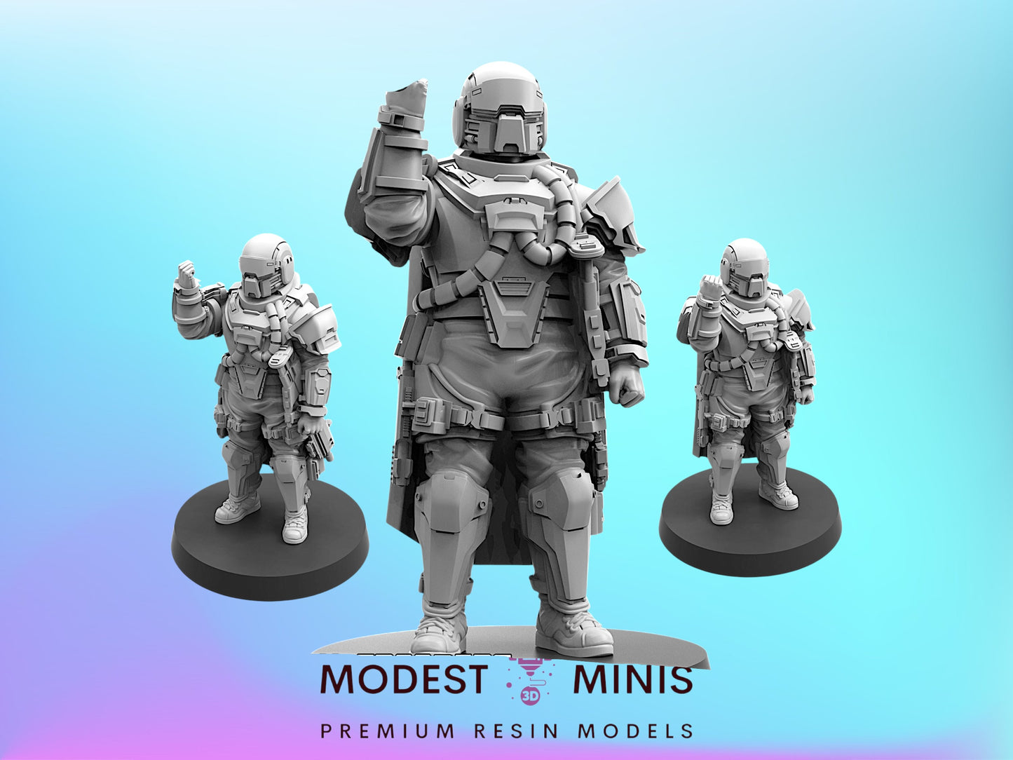 Democracy Troopers 02 Heavy Ops 6 - 32mm Scale Sci Fi Helldivers Proxy | Papsikels