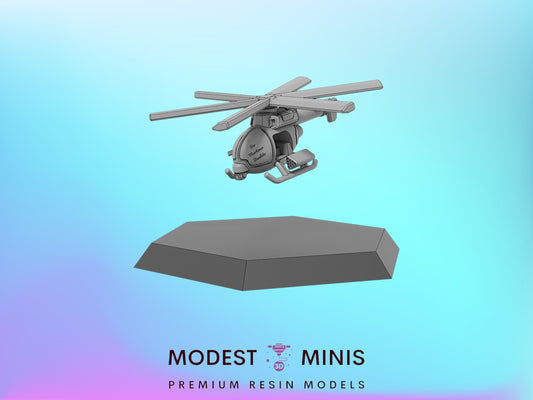 Hellils BRRRRT Helicopter | 1:265 | 285 | 6mm Battletech Scale | Sir Mortimer