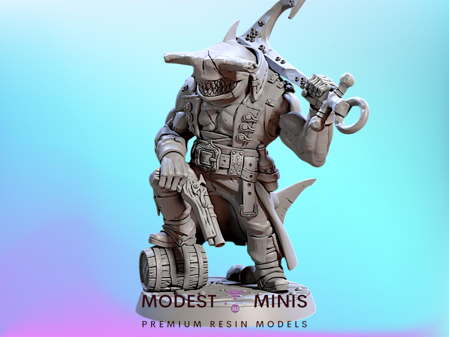 Captain Maul | 28mm - 75mm Scale Resin Minis | DnD | Frostgrave Artisan Coast Reavers