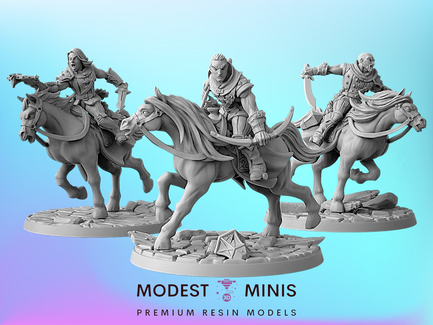Thieves Guild Steeds | 28mm - 75mm Scale Resin Minis | DnD | Artisan Guild