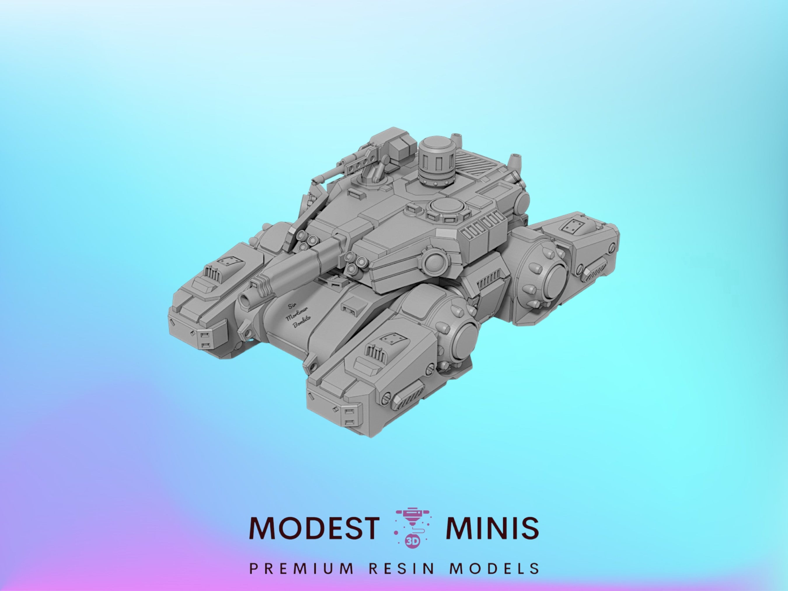 Modest Scale Gobo MBT Tank | 1:265 | 285 | 6mm Battletech Scale | – Modest Minis Studio