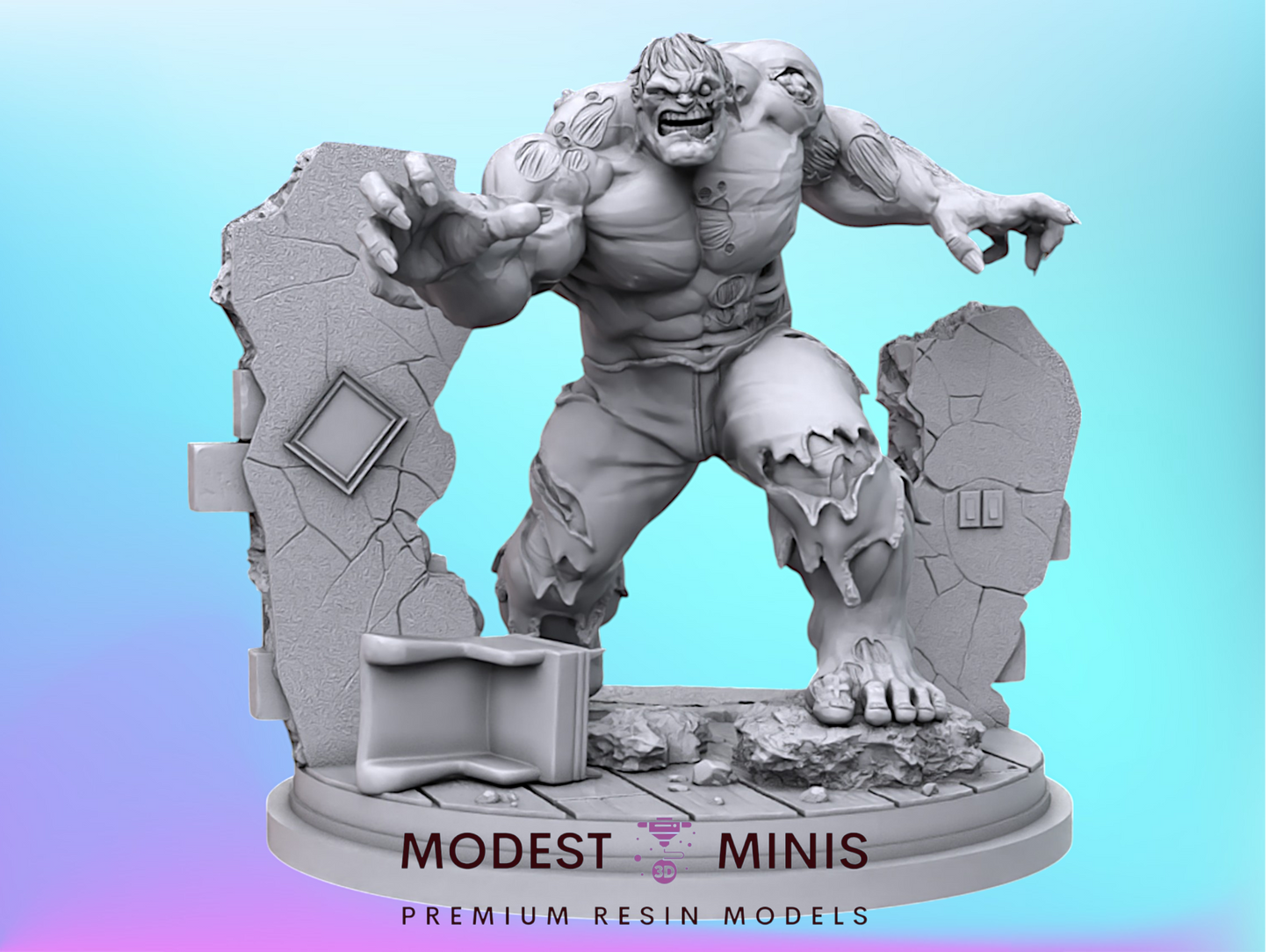 Undead Smasher - 32mm - 40mm Mini | Crisis Protocol Proxy | C27