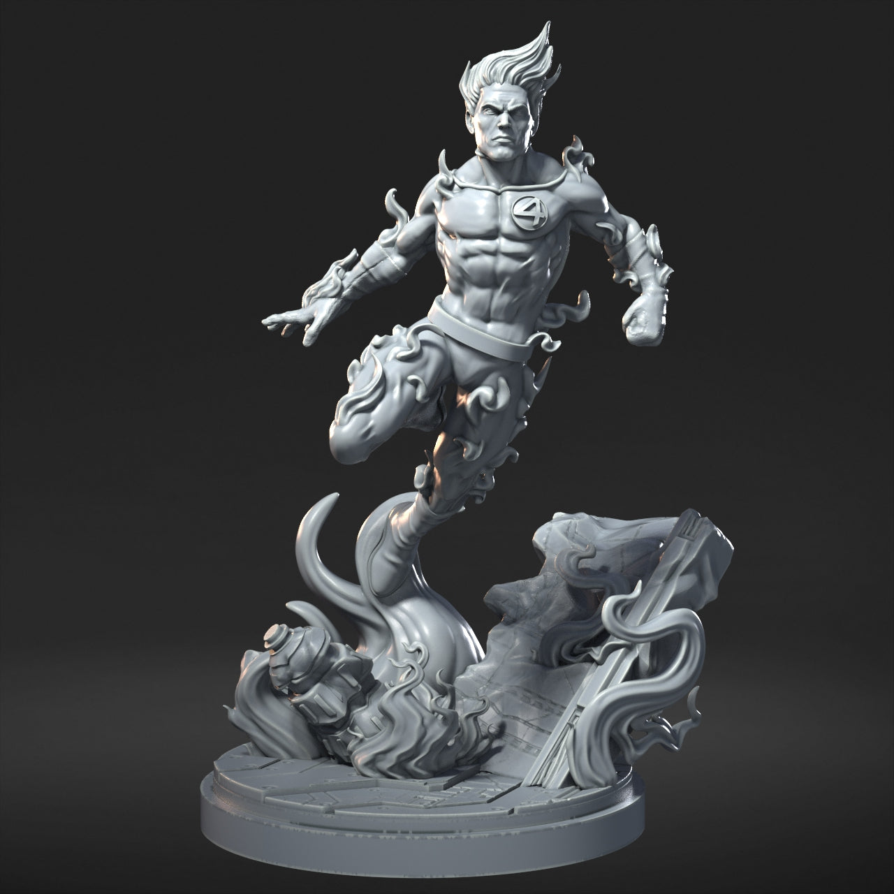 Fantastic Family - FF4 32mm - 40mm Mini | DnD Mini | Superhero | RN Estudio