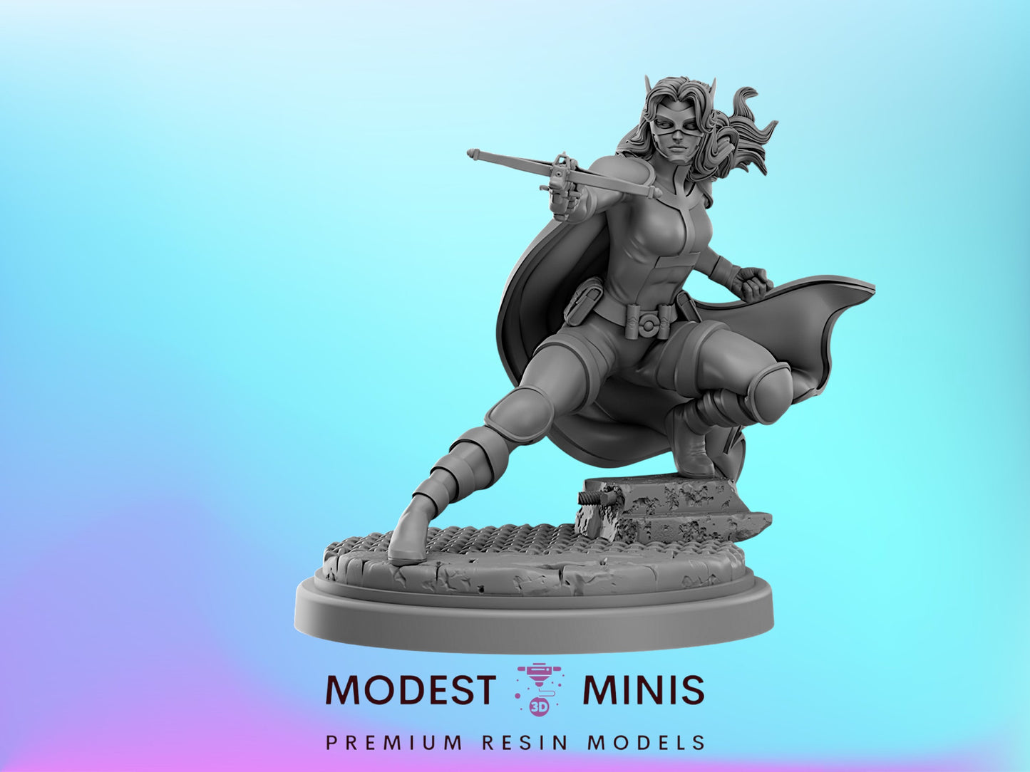 Huntress | 32mm - 40mm Mini | Crisis Protocol Proxy | Superhero | Hall of Heroes