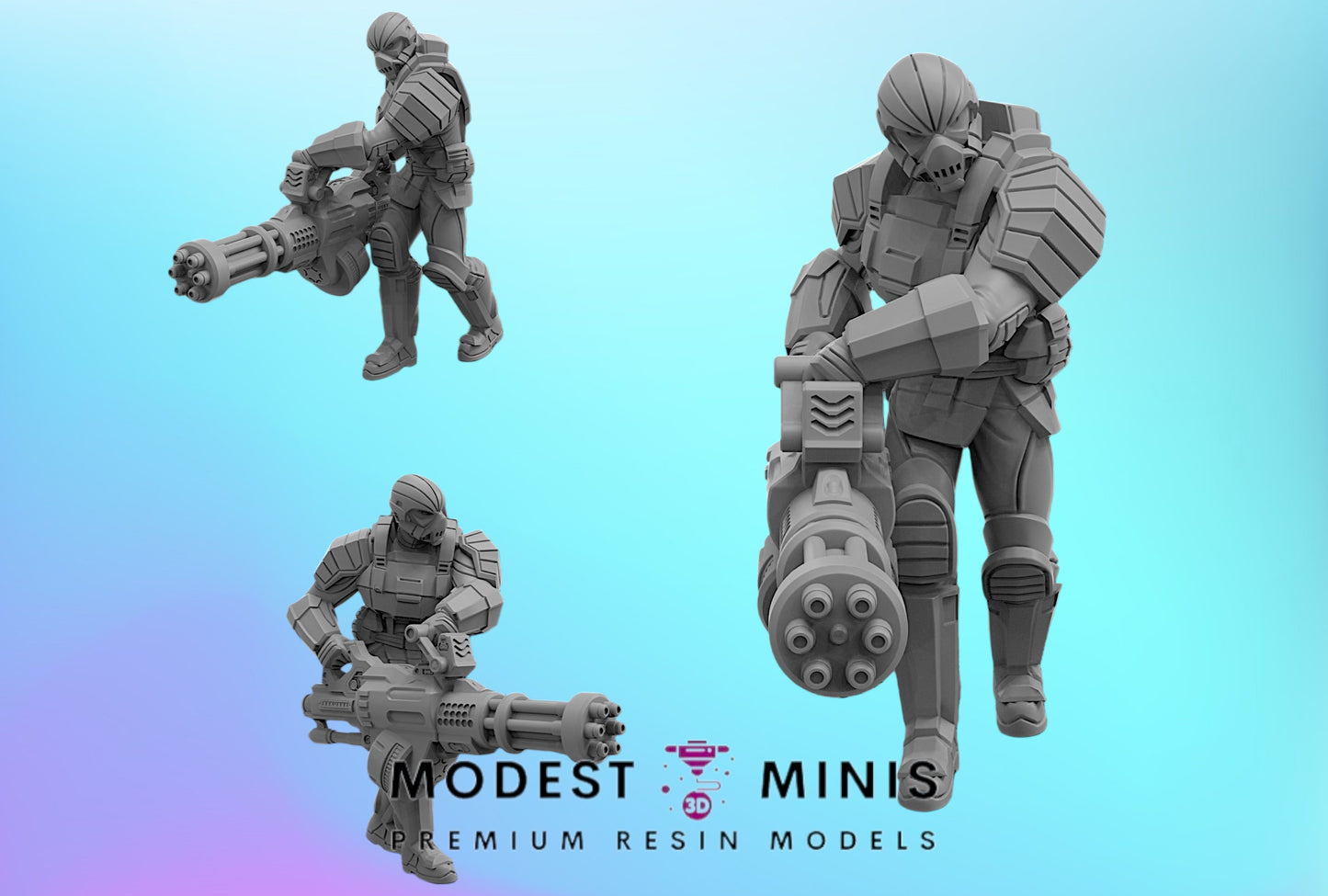 Hydra Heavy Armor 3 | 32mm - 40mm Mini | Crisis Protocol Proxy | Superhero | Trident