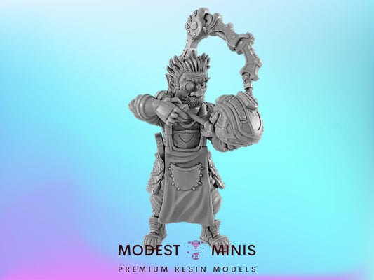 Gnome Inventor | 25mm to 100mm Steampunk Mini | DnD | EC3D