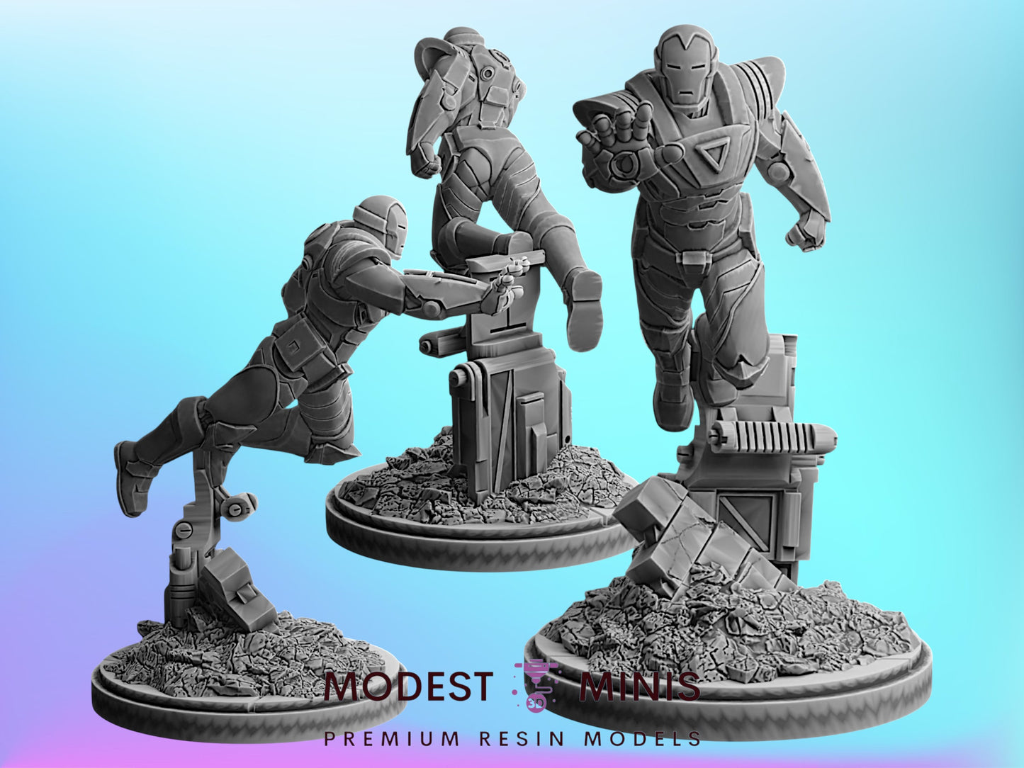 Legion Iron | 32mm - 40mm Mini | Crisis Protocol Proxy | Superhero | Legion
