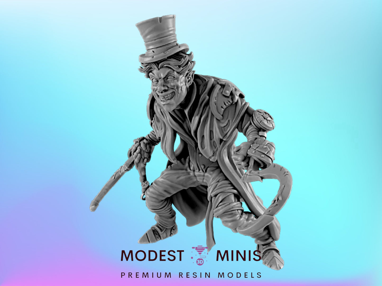 Jack the Ripper | 25mm to 100mm Steampunk Mini | DnD | EC3D